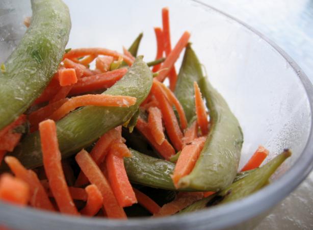 Tarragon Carrots and Peas. Photo by Dreamer in Ontario