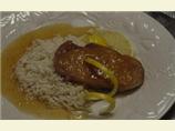 Pork Chops in Peach and Ginger Sauce