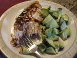 Soy Glazed Salmon With Cucumber Avocado Salad