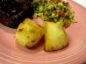 Fondant Potatoes With Garlic (Fondant De Pommes De Terre). Recipe by Mikekey