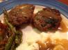 Beef and Bacon Rissoles With Gravy