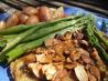 Trout Amandine, Steamed Asparagus and New Potatoes. Recipe by LifeIsGood