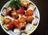 Mini Peppers Stuffed With Cheese and Topped With Bacon - Grilled. Recipe by Viclynn