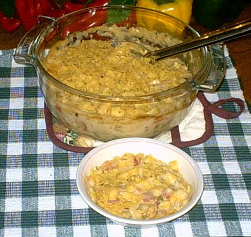 Hominy Cheese Casserole. Photo by GrandmaG