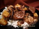 Beef Stew with Cuban Coffee Gravy