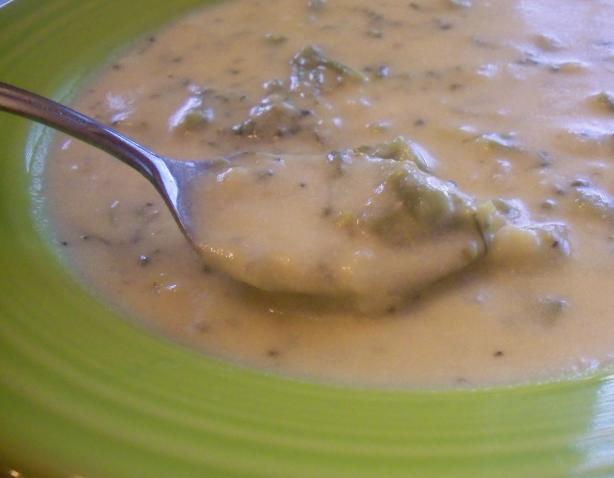 Slow Cooker Creamy Broccoli Cheese Soup. Photo by *Parsley*