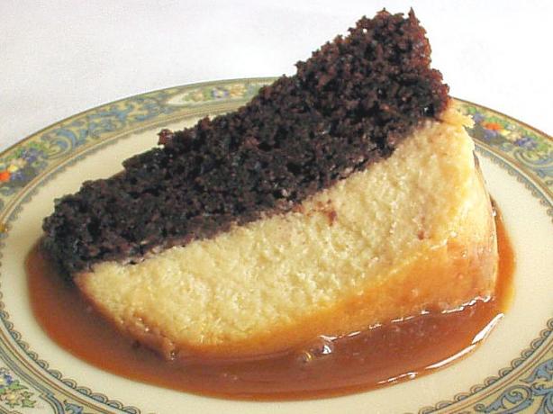 Chocolate Flan Cake. Photo by Kathy at Food.com