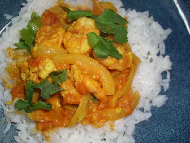 Indian Shrimp (Prawn) Curry. Photo by Karen Elizabeth
