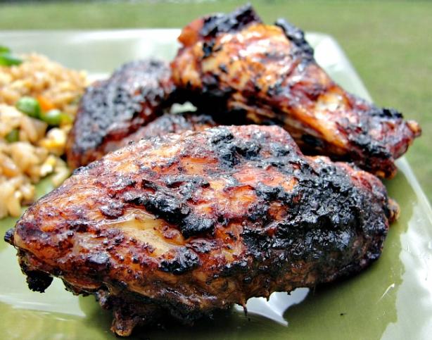 Chicken Wings With Bourbon-Molasses Glaze. Photo by diner524