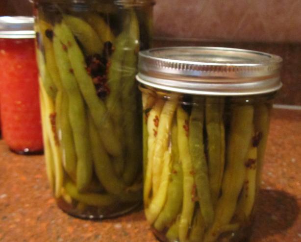 Hot Pickled Green Beans:. Photo by Rita~