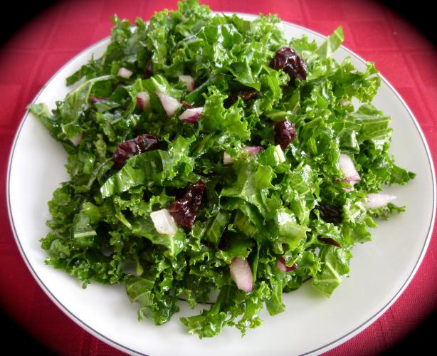 Raw Kale Salad With Lemon-Honey Vinaigrette. Photo by Chicagoland Chef du Jour
