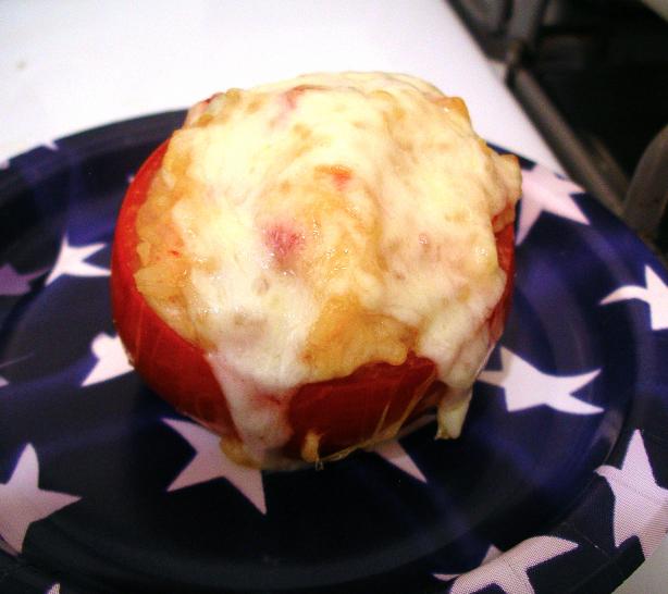 Ken's Famous Stuffed Tomatoes. Photo by OhioKen