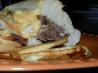 Left over Steak With Caremelized Onion and Cheese Sauce. Recipe by vanillanspice19