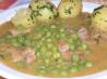 Veal Muscles With Green Peas