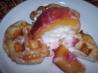 Cinnamon Biscuit Waffles With Peacheesy Topping #RSC. Recipe by Lucky in Bayview