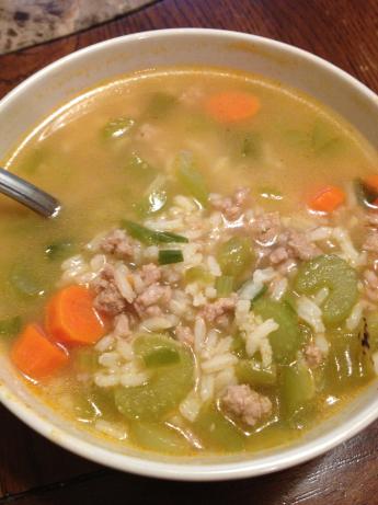 Ground Turkey and Rice Soup. Photo by BeccaBoo222