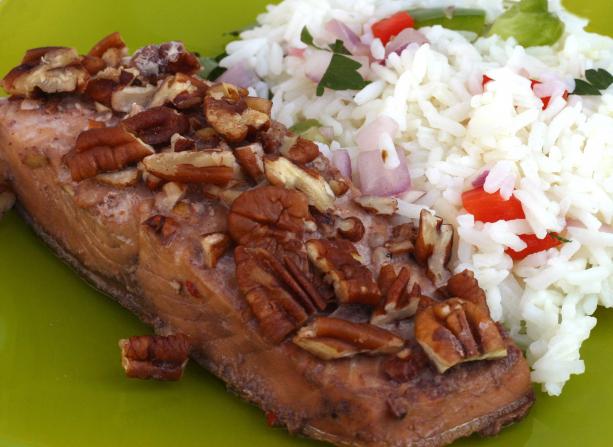 Maple-Pecan Glazed Salmon. Photo by GIAD