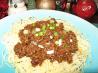 Szechuan Noodles With Spicy Beef Sauce