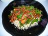 Lemon-Hoisin Glazed Chicken on Roasted Asparagus/Cherry Rice