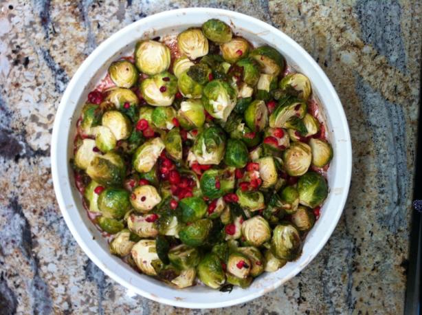 Holiday Brussels Sprouts With Cranberries. Photo by JayneF
