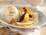 Peach Apricot Melba Crepes