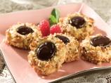 Fudge Raspberry Thumbprint Cookies