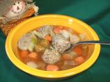 Cabbage,Carrot & Meatball Soup
