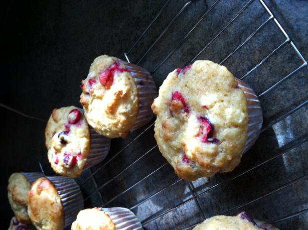 Lemon Cranberry Muffins. Photo by Veggie Girl.
