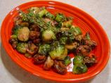 Roasted Brussels Sprouts With Mushrooms