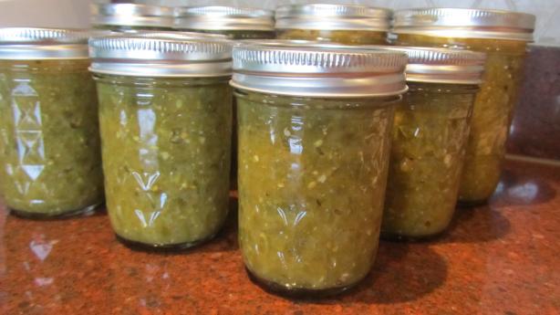 Salsa Verde Made With Green Tomatoes. Photo by Rita~