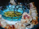 Steak Skewers With Scallion Dipping Sauce