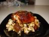 Orange Chicken W/ Warm Honey & Potato Cabbage Salad. Recipe by Hope Rock