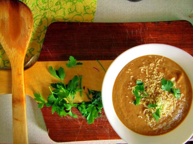 Roasted Eggplant (Aubergine) Soup. Photo by ksi