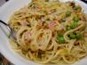 Leeks and Spaghetti. Recipe by MsPia