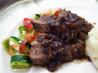 Beef Tenderloin With Caramelized Onions & Red Wine Sauce. Recipe by Cooking Creation