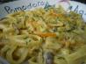 Fettuccine With Shiitakes in a Saffron Cream Sauce