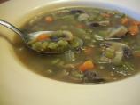 Mushroom and Split Pea Soup