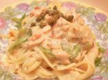 Salmon Linguine With Snow Peas and Fresh Cilantro