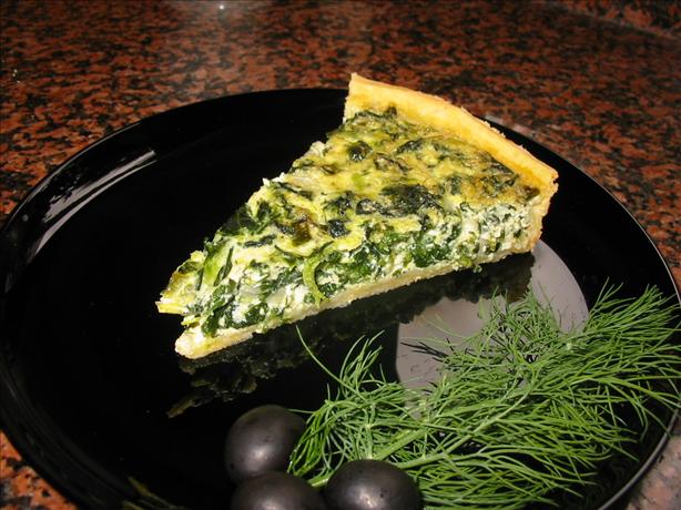 Spinach & Feta Quiche. Photo by canarygirl