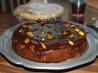 Dark Chocolate, Pear, Pistachio Cake