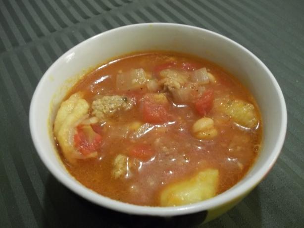 Chorizo, Chickpea & Banana Stew. Photo by rpgaymer