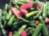Lemon-Garlic Asparagus With Red Pepper