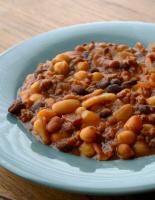 Crock Pot Baked Beans Bananza. Photo by Cookin-jo Crock Pot Baked Beans Bananza. Photo by Cookin-jo