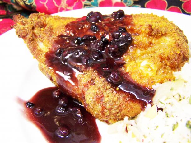 Roasted Chicken with Blueberry Peppercorn Sauce. Photo by Diana #2