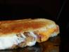 Sweet and Spicy Caramelized Onion & BBQ Grilled Cheese. Recipe by gailanng