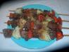 Beef Kabobs With Red Bell Pepper and Sweet Onion. Recipe by mrs.huffmankitchen