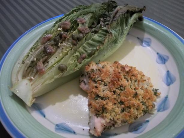 Parmesan Chicken With Caesar-Roasted Romaine. Photo by rpgaymer