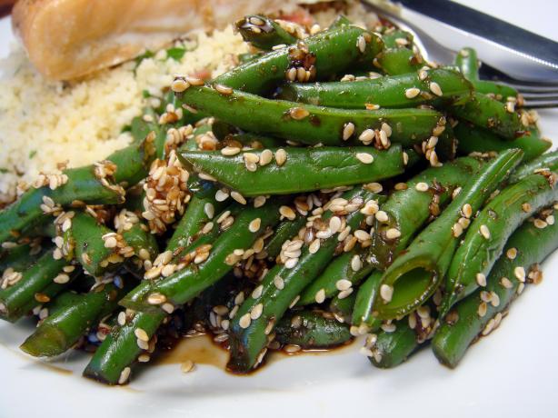 Goma-Ae Green Beans - Japanese Green Beans With Sesame Dressing. Photo by Lori Mama