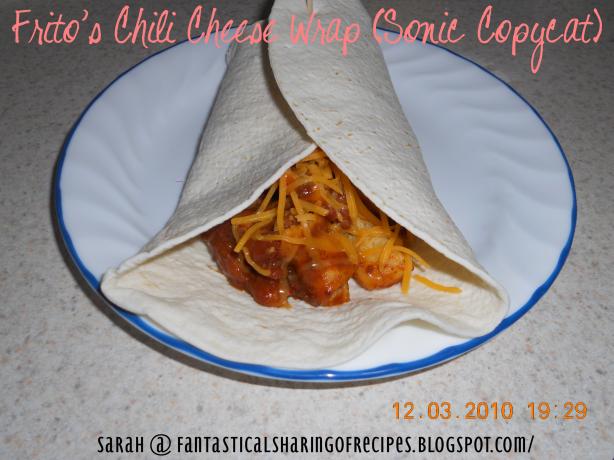Frito's Chili Cheese Wrap, Sonic Copycat. Photo by Fantastical Sharing