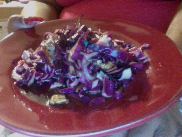 Purple Cabbage & Pecan Salad. Photo by meantwin